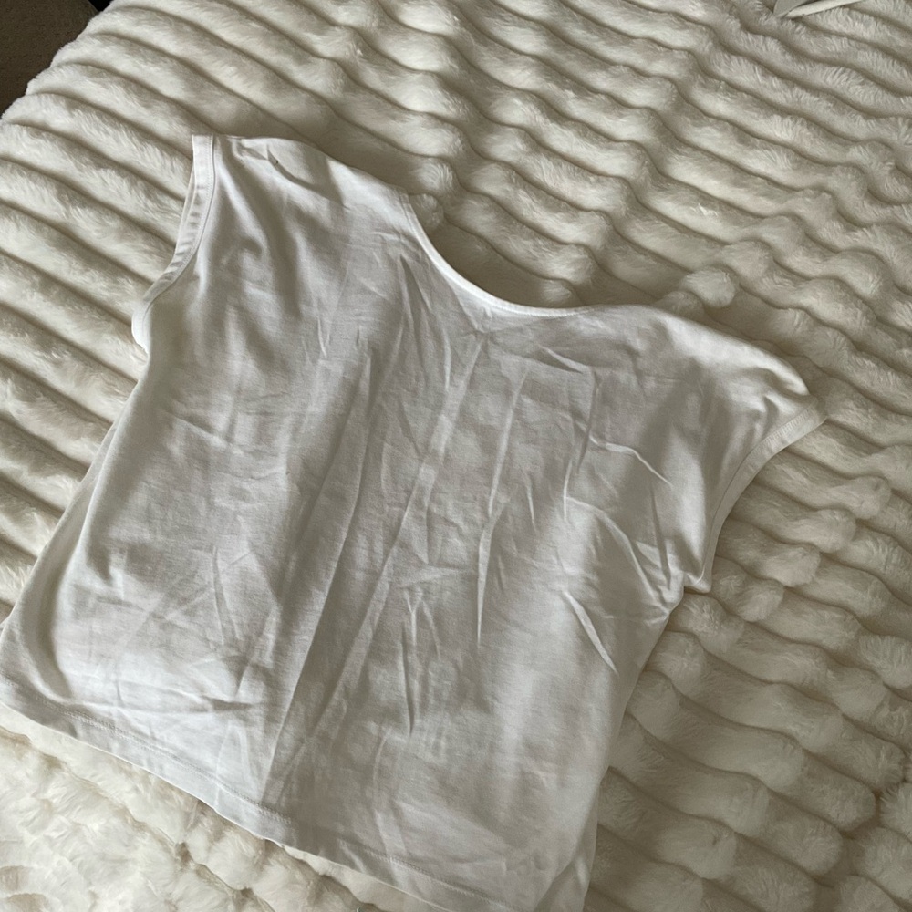 White Casual T-Shirt (with marks)